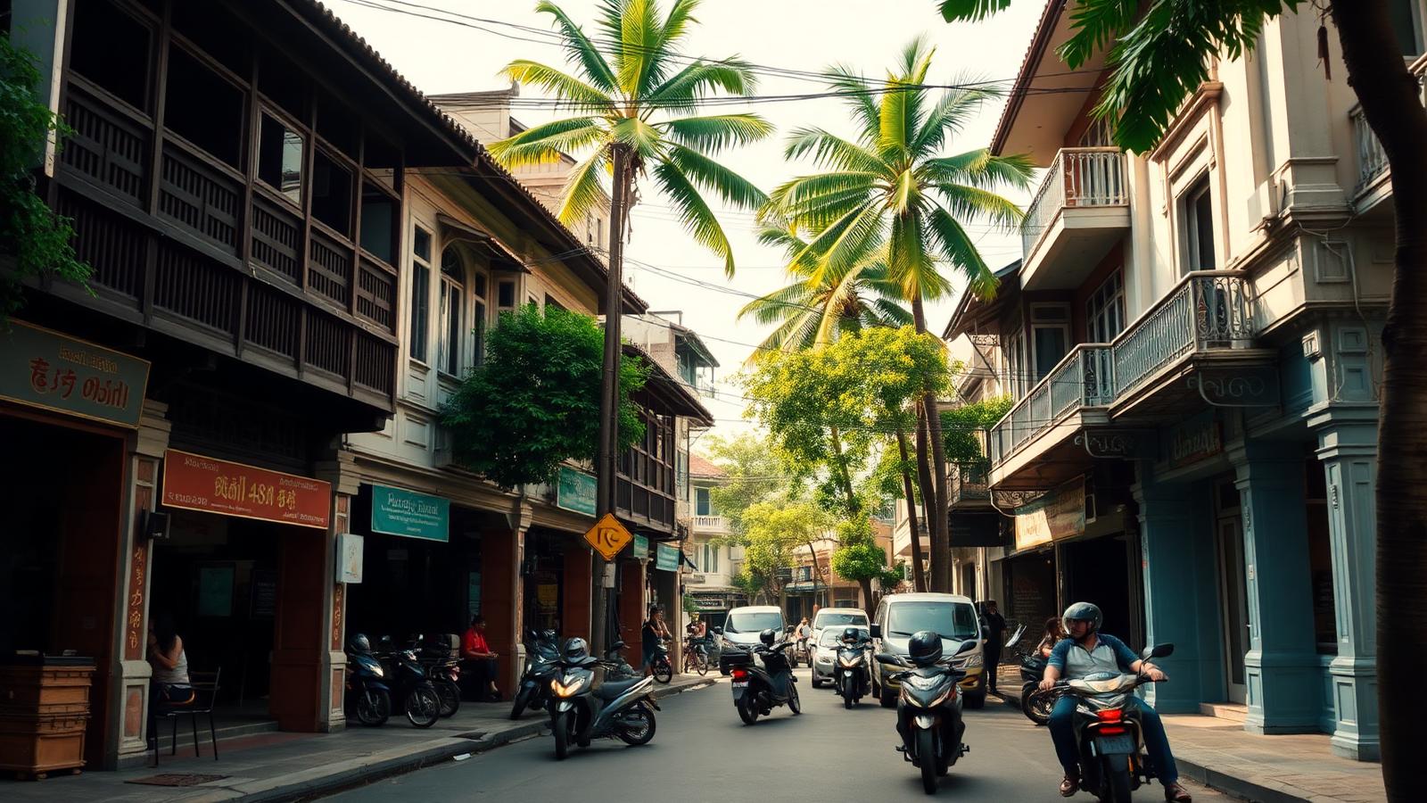 อาคารชิโน–โปรตุกีสในเมืองภูเก็ตที่ปรับเป็นสำนักงานและโรงแรม